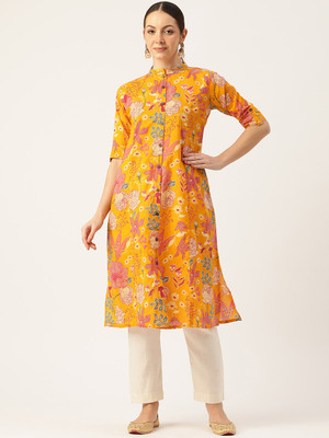 Feranoid Retail Women Printed A-line Kurta(Multicolor)