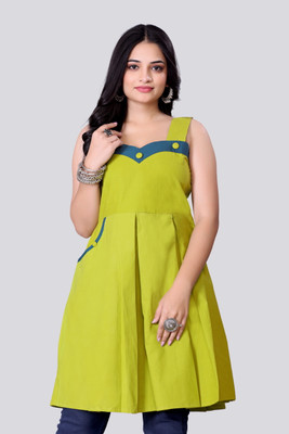 SHYAMLI FASHION Women Solid Anarkali Kurta(Light Green)