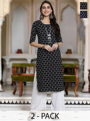 Moda Rapido Women Printed A-line Kurta(Multicolor)