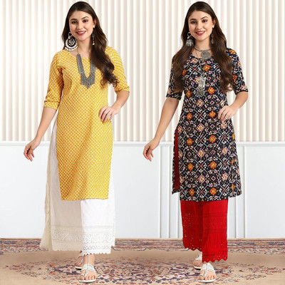 EthnicBasket Women Printed A-line Kurta(Multicolor)