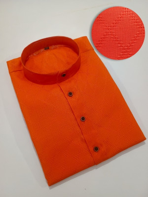 AVITS Men Checkered Ethnic Dress Kurta(Orange)