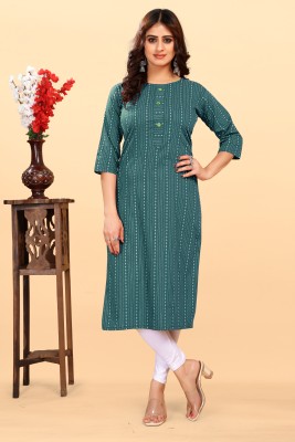 Goti's Women Ikat A-line Kurta(Multicolor)