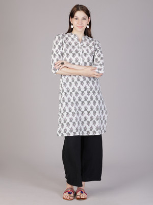V-MART Women Printed A-line Kurta(Multicolor)