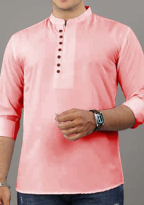 CROWNTAIL Men Solid Straight Kurta(Multicolor)