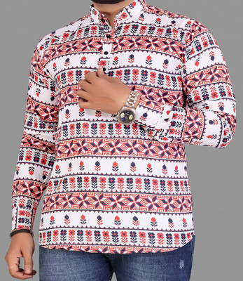 ZURINE Men Printed Pathani Kurta(Multicolor)