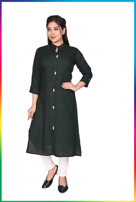 Nihassa Women Solid Straight Kurta(Multicolor)