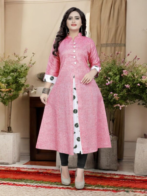 VIMCOTT Women Solid Anarkali Kurta(Multicolor)