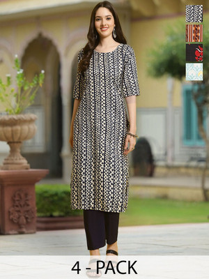 Moda Rapido Men Solid Straight Kurta(Multicolor)