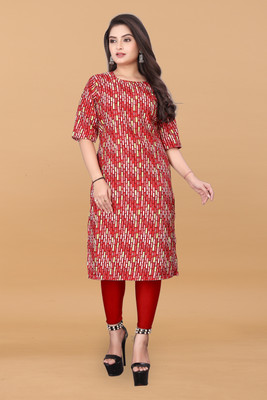 SANJUGARMENT Women Printed A-line Kurta(Multicolor)