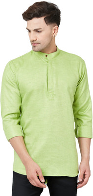 ARMAAN ETHNIC Men Printed Straight Kurta(Light Green)