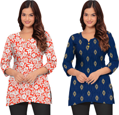 SUC Women Printed A-line Kurta(Multicolor)