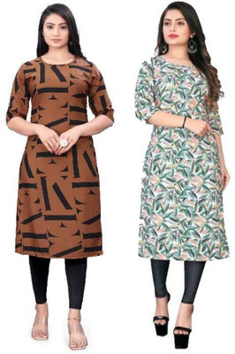 MIROSELLY CREATION Women Printed A-line Kurta(Multicolor)