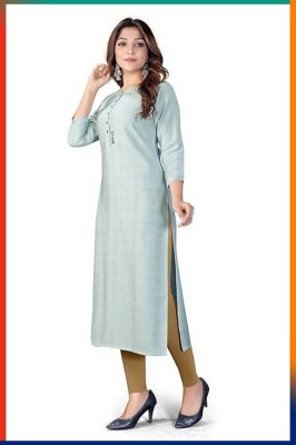 Avlisha Women Striped Straight Kurta(Multicolor)