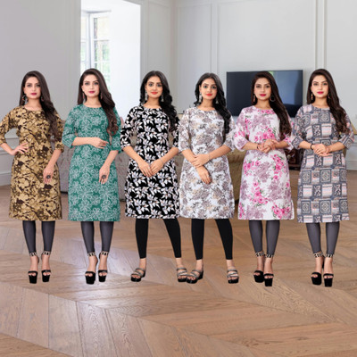 STYLESTATEMENT Women Printed A-line Kurta(Multicolor)