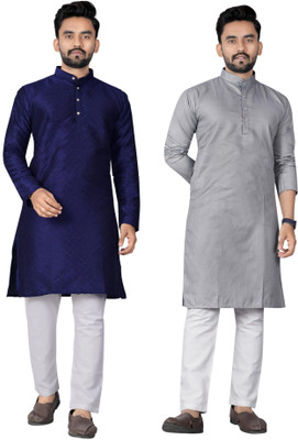 DHASU TRENDZ Men Solid Straight Kurta(Multicolor)