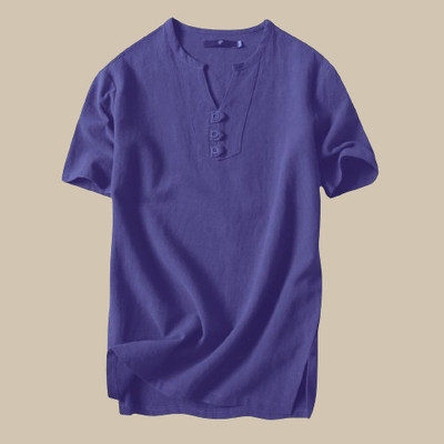 ZAKOD Men Solid Straight Kurta(Dark Blue)