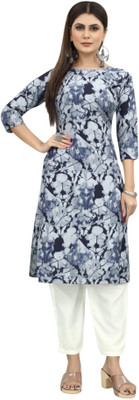 MARIDI FASHION Women Printed Straight Kurta(Multicolor)