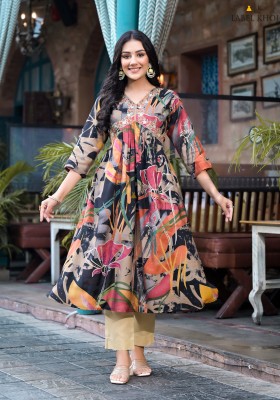 Label Khoj Women Printed, Floral Print Anarkali Kurta(Multicolor)