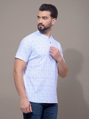 CRIMSOUNE CLUB Men Self Design A-line Kurta(Blue)