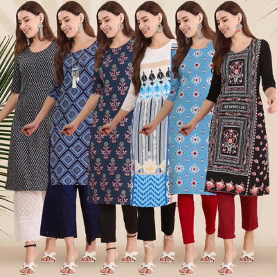 EthnicBasket Women Printed A-line Kurta(Multicolor)