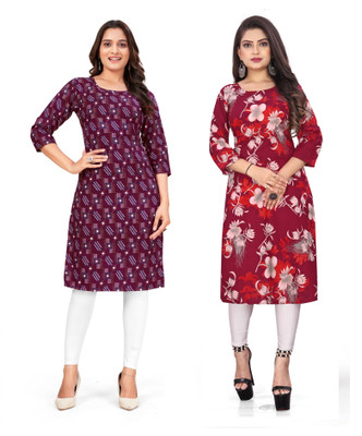SUMITA SAREE Women Printed A-line Kurta(Multicolor)
