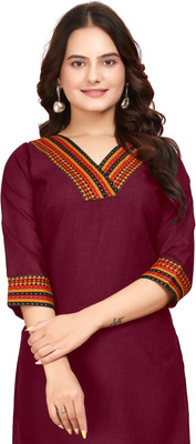 dhanshree tex Women Self Design A-line Kurta(Multicolor)