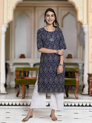 Moda Rapido Women Printed A-line Kurta(Multicolor)