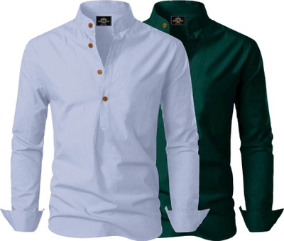 Fashion Marts Men Solid Straight Kurta(Multicolor)