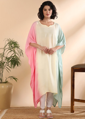 METRONAUT Women Ethnic Dress Multicolor Midi/Calf Length Dress
