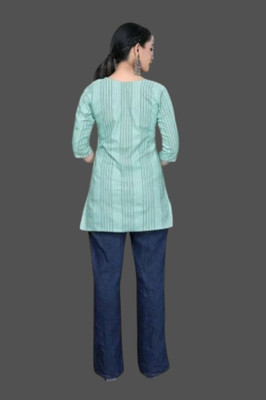 SUHANIKA Women Self Design Straight Kurta(Light Blue)