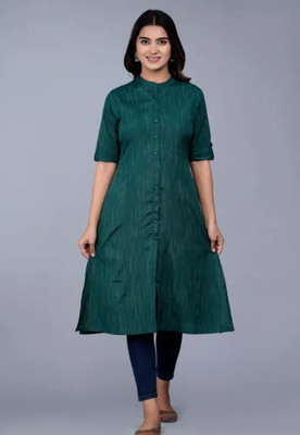 CLOTHESCLASSIC Women Solid A-line Kurta(Maroon)
