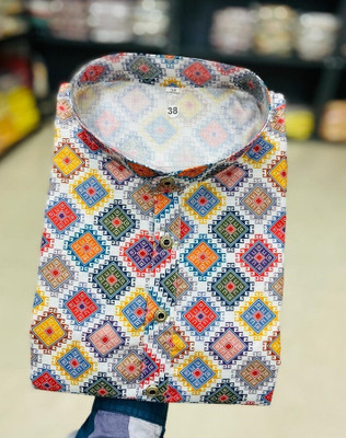 Lazzly Men Printed Straight Kurta(Multicolor)