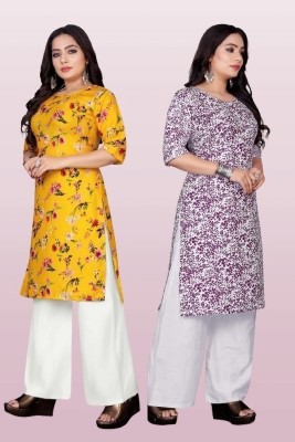 Vimalnath Synthetics Women Printed A-line Kurta(Multicolor)