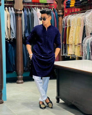 KriKan Men Kurta Pyjama Set