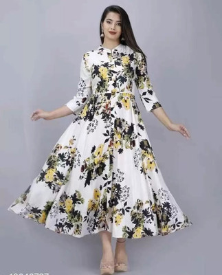 RACHNA FASHION Women Printed Anarkali Kurta(Multicolor)