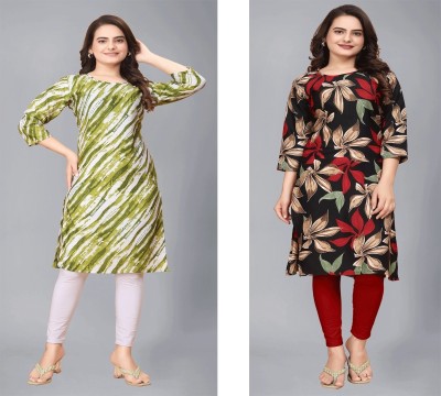 ak fashion mall Women Printed A-line Kurta(Multicolor)