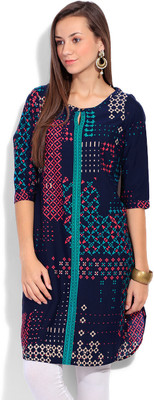 HouseOfCommon Women Printed A-line Kurta(Multicolor)