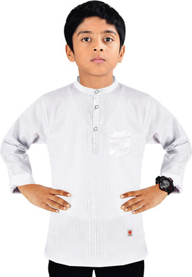 MADE IN THE SHADE Boys Printed Straight Kurta(Multicolor)