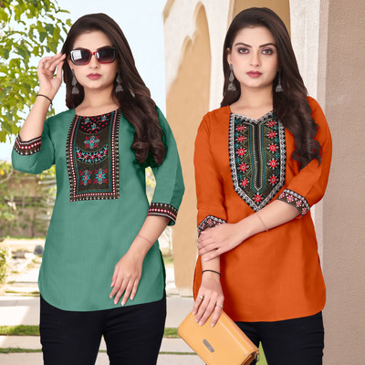 HELLY512 Women Embroidered A-line Kurta(Multicolor)