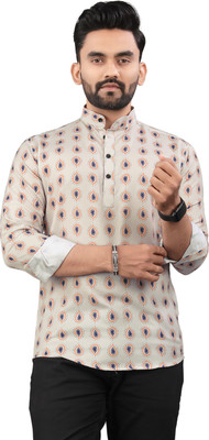Sedum Sestri Men Printed Straight Kurta(Multicolor)