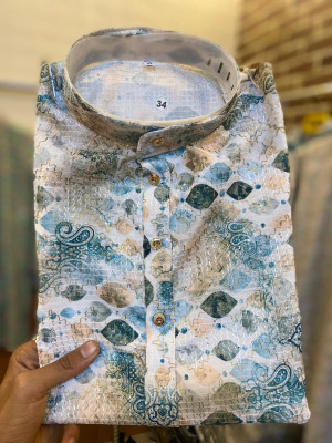 Rensila Fab Men Chikan Embroidery Straight Kurta(Multicolor)