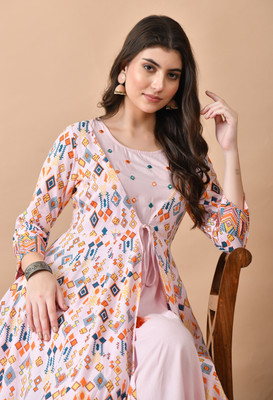 ftDiva Anarkali Gown(Multicolor)