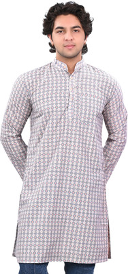 Kripto Katrox Men Printed A-line Kurta(Multicolor)