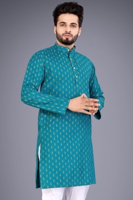 Kamlesh Fasion Men Printed Straight Kurta(Multicolor)