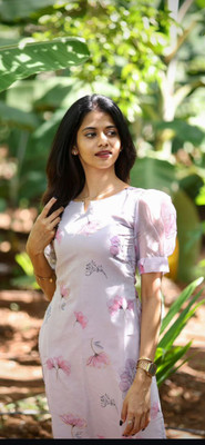 MVFASHIONHUB Women Printed A-line Kurta(Multicolor)