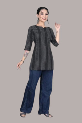 SUHANIKA Women Solid Flared Kurta(Grey)