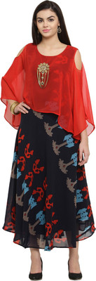 AD4U Women Solid A-line Kurta(Multicolor)