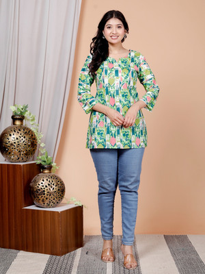 Amriti Women Printed Straight Kurta(Multicolor)
