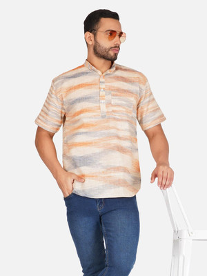 khaddarvas Men Printed A-line Kurta(Multicolor)