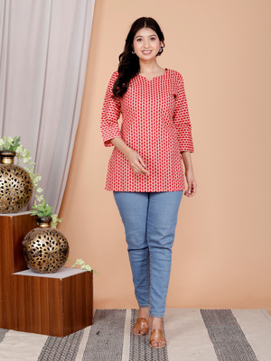 Amriti Women Printed Straight Kurta(Multicolor)